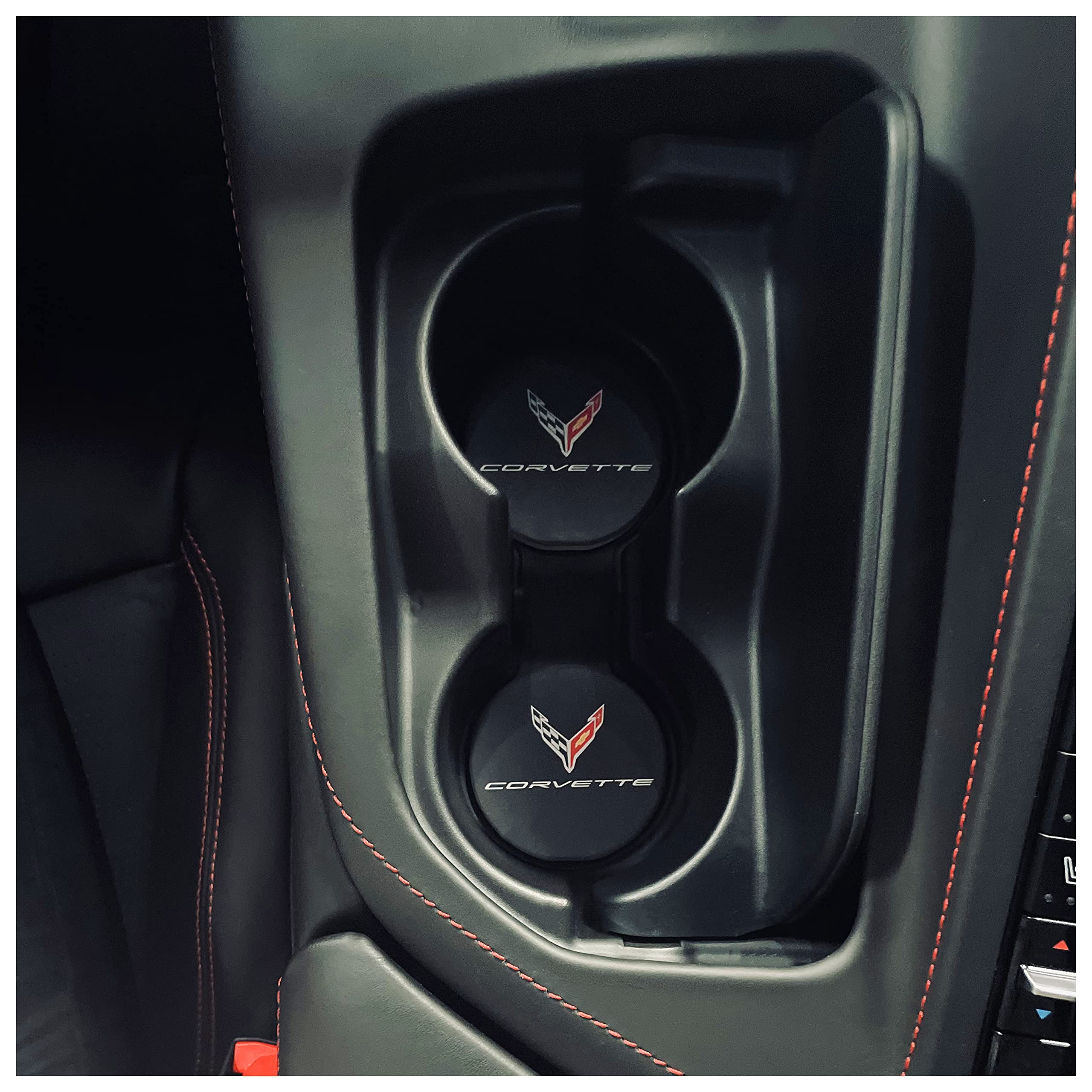 C8 Corvette Cup Holder Coaster Inserts - Set of 2-SR1 Performance