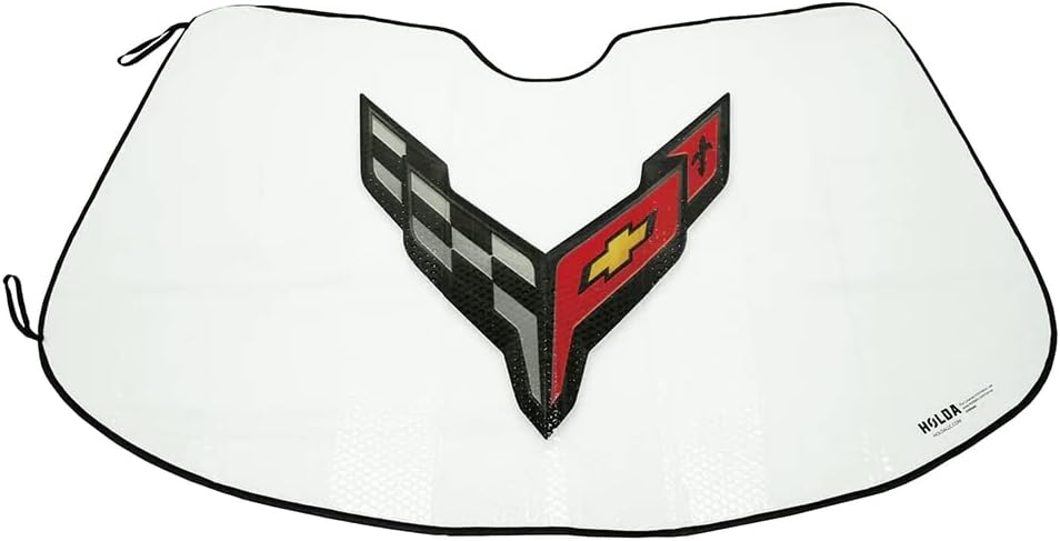 Corvette Folding Insulated Windshield Sun Shade : 2020 - 2023 C8 Stingray, Z06-SR1 Performance