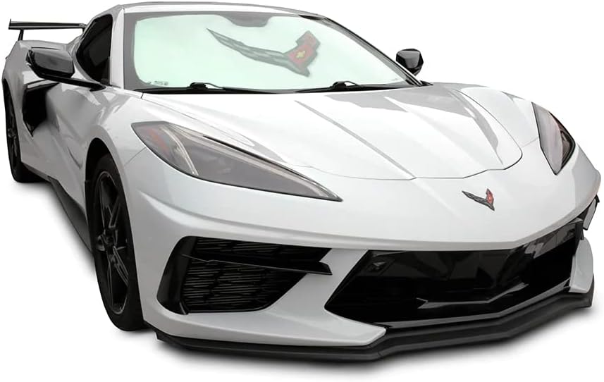 Corvette Folding Insulated Windshield Sun Shade : 2020 - 2023 C8 Stingray, Z06-SR1 Performance