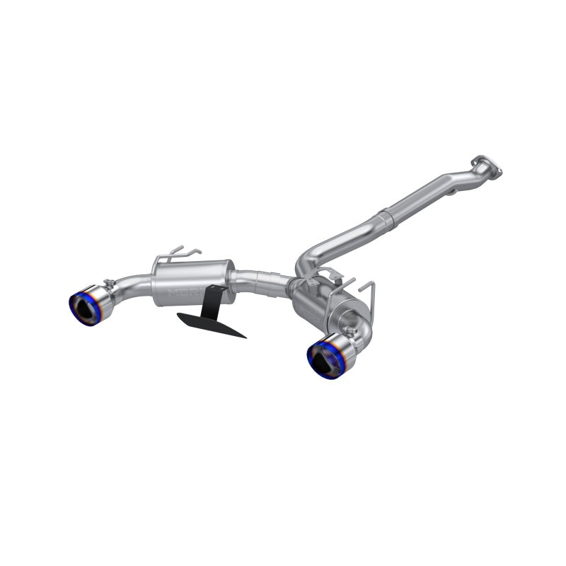 MBRP 2023 Toyota Corolla GR 1.6L T304 Stainless Steel 3in Cat-Back Dual Split Rear w/ Burnt End Tips-SR1 Performance