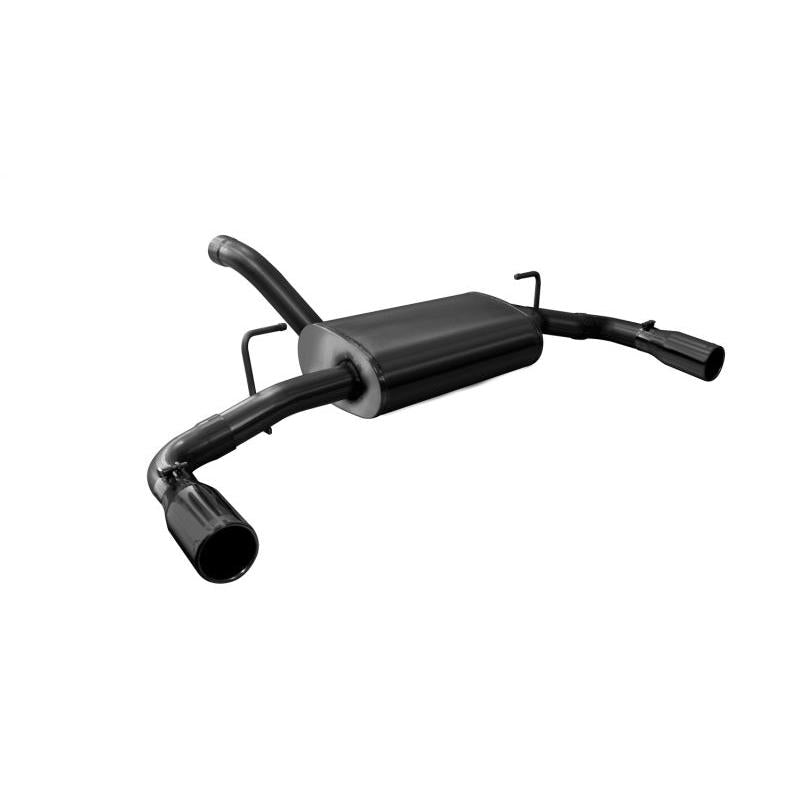 Corsa 2018-2024 Jeep Wrangler JL 2.5in Dual Rear Exit Black Tips Sport Axle-Back Exhaust-SR1 Performance