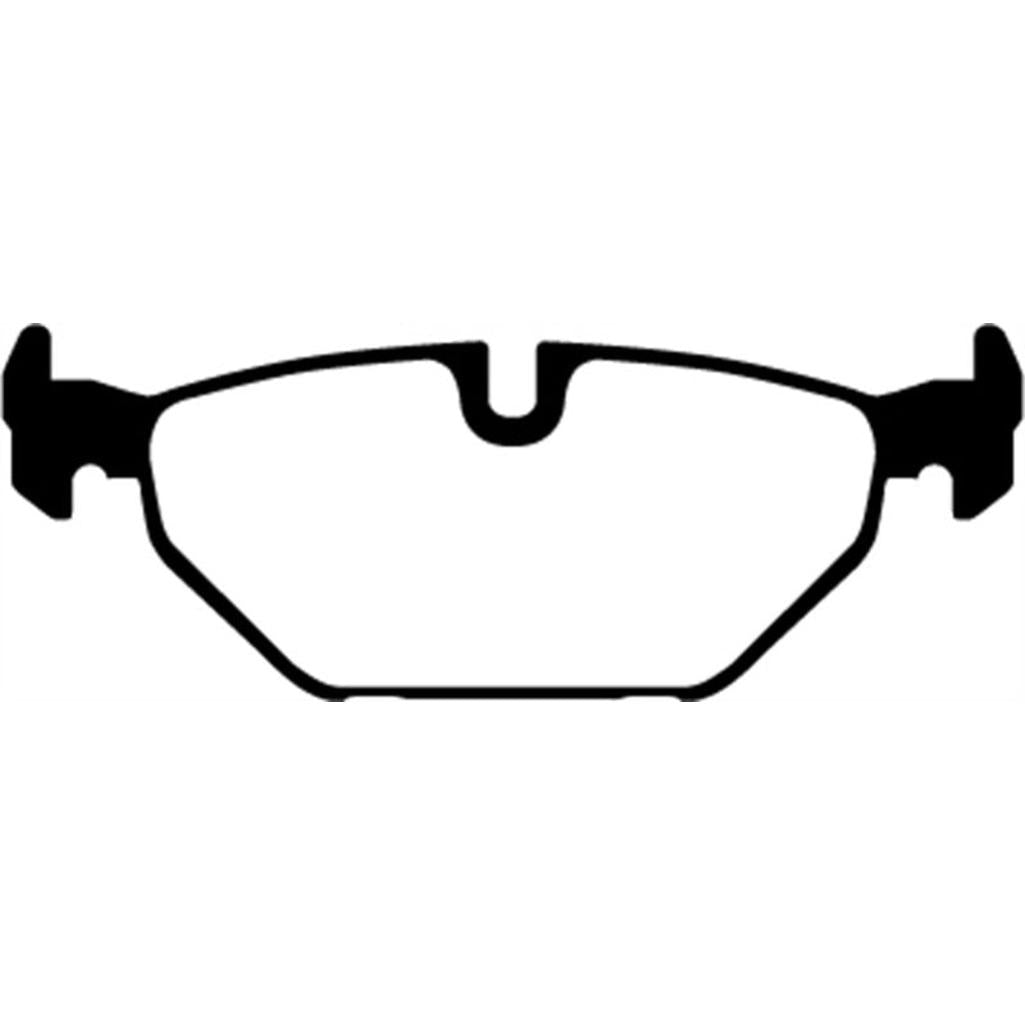 EBC Yellowstuff Rear Brake Pads for Saab 9-5 2001-2007 – High-Performance Street and Track Use