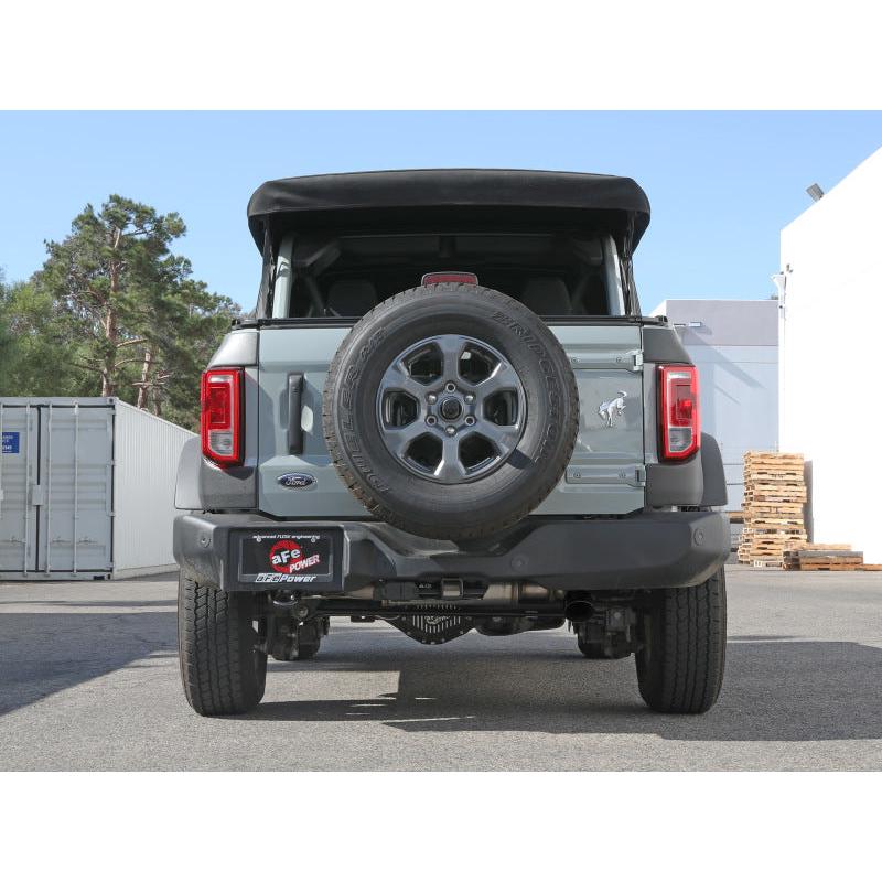aFe Apollo GT 3in 409 SS Cat-Back Exhaust 2021 Ford Bronco L4-2.3L (t)/V6-2.7L (tt) w/ Black Tip-SR1 Performance