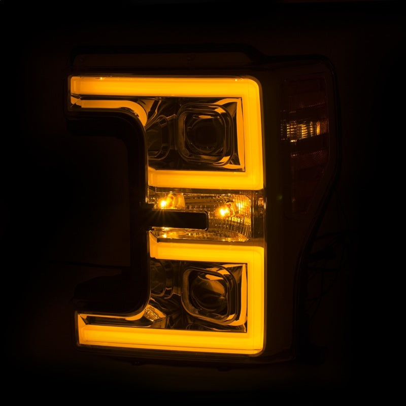 ANZO LED Headlights 17-18 Ford F-250 Super Duty Plank-Style L.E.D. Headlight Chrome (Pair)-SR1 Performance