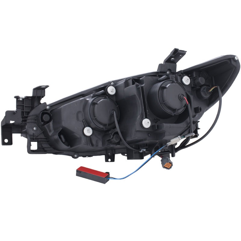 ANZO 2014-2015 Mazda 6 Projector Headlights w/ Plank Style Design Black-SR1 Performance