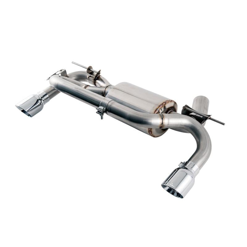 AWE Tuning BMW F3X 340i Touring Edition Axle-Back Exhaust - Chrome Silver Tips (90mm)-SR1 Performance