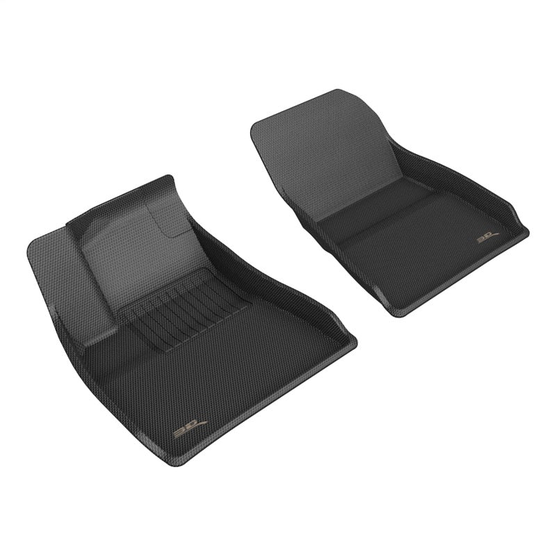 3D Maxpider 2024+ Tesla Model 3 Kagu 1st Row Floormat - Black-SR1 Performance