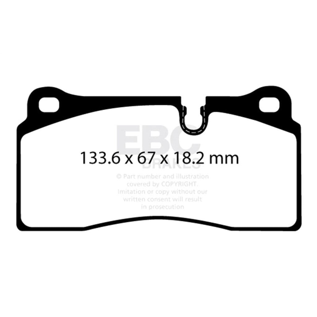 EBC Redstuff Ceramic Low Dust Rear Brake Pads for BMW M2 (2018+ Models) – Part Number DP32425C