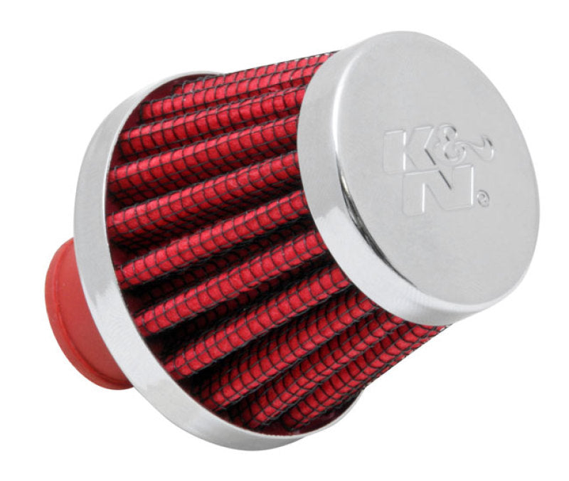 K&N 2in Base OD x .375in Flange ID x 1.75in H Rubber Base Crankcase Vent Filter-SR1 Performance