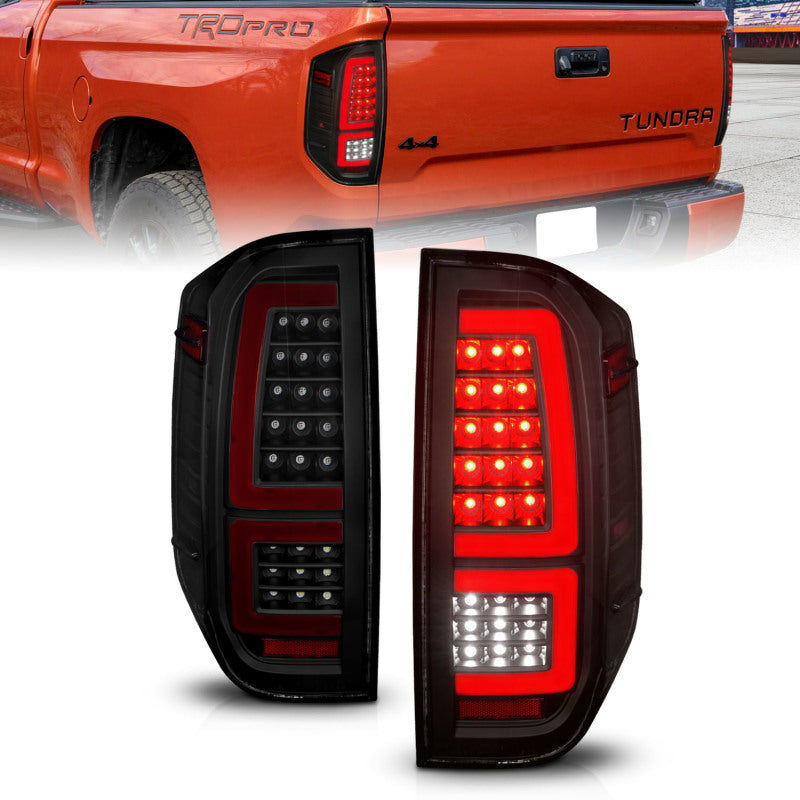 ANZO 2014-2021 Toyota Tundra LED Taillights Black Housing/Smoke Lens-SR1 Performance