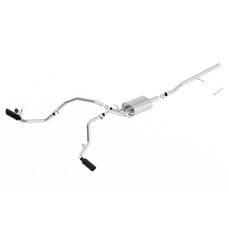 Borla 14-16 Chevrolet Silverado 1500 5.3L ATAK Catback Exhaust w/ Black Chrome Tips-SR1 Performance