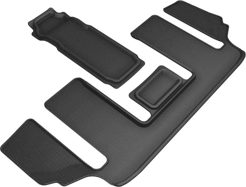 3D MAXpider 20-21 Mazda CX-9 6-Seat without 2nd Row Console Kagu 3rd Row Floormats - Black-SR1 Performance