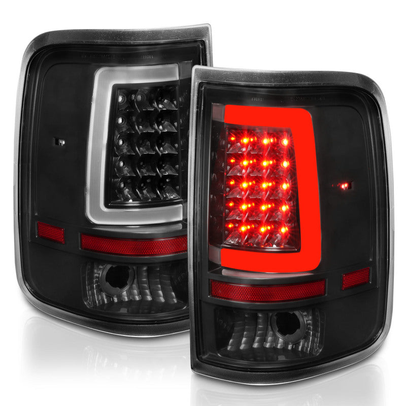 ANZO 2004-2006 Ford F-150 LED Tail Lights w/ Light Bar Black Housing Clear Lens-SR1 Performance