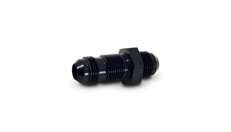 Vibrant -3AN Flare Straight Bulkhead Adapter Fitting - Aluminum