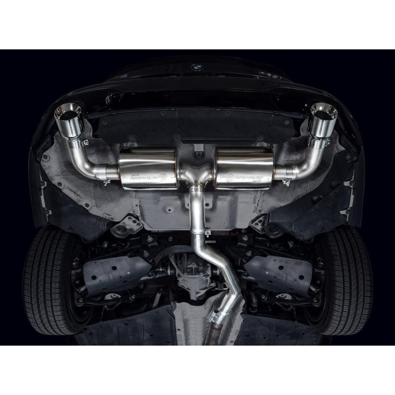 AWE 19-23 BMW 330i / 21-23 BMW 430i Base G2X Touring Axle Back Exhaust - Chrome Silver-SR1 Performance