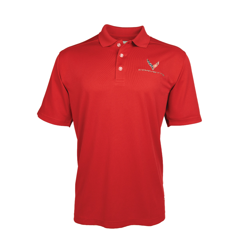 Next Generation C8 Corvette Callaway Dry Core Performance Polo-SR1 Performance