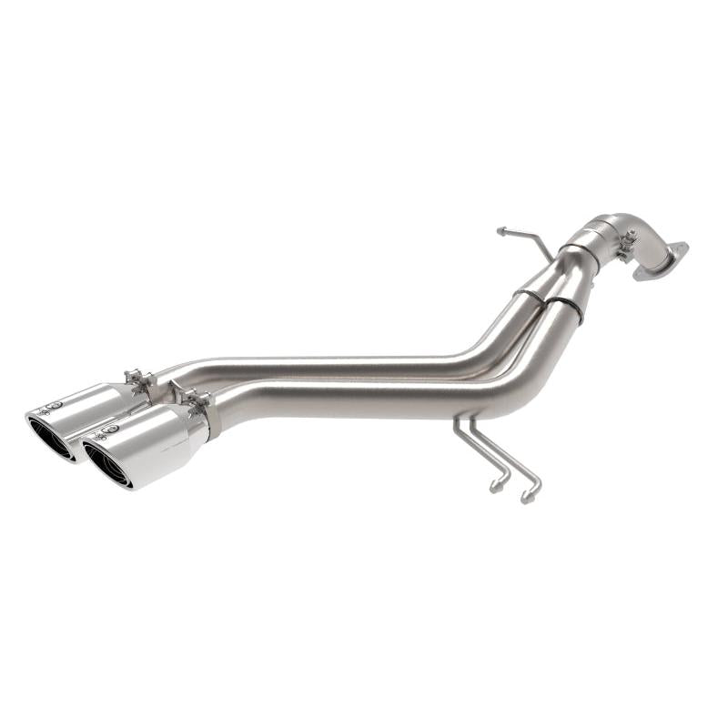 aFe Takeda 13-17 Hyundai Veloster L4-1.6L 2-1/2in 304 SS Axle-Back Exhaust w/ Polished Tips-SR1 Performance
