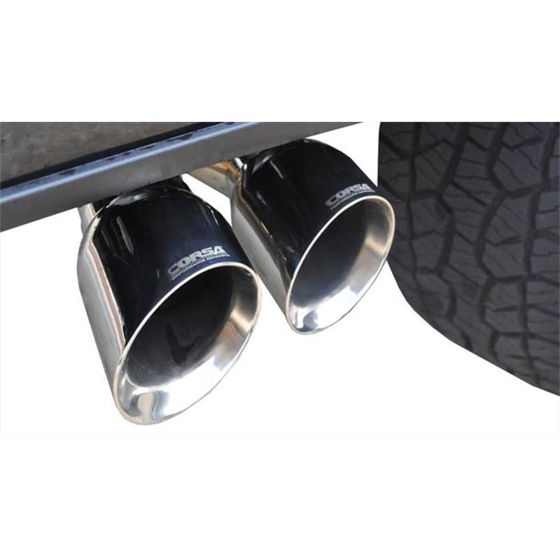 Corsa 15-20 Ford F-150 3.5L Eco (Super Crew Cab) Polished Sport Single Side Dual 4in Tips CB Exh-SR1 Performance