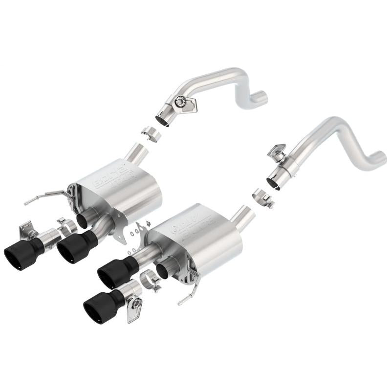 Borla 14-18 C7 Corvette Stingray Axle-Back ATAK Exhaust 2.75in To Muffler Dual 2.75in Out 4.25in Tip-SR1 Performance