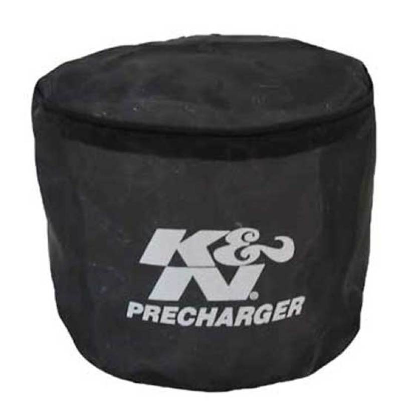 K&N Universal Precharger Round Straight Air Filter Wrap Black-SR1 Performance