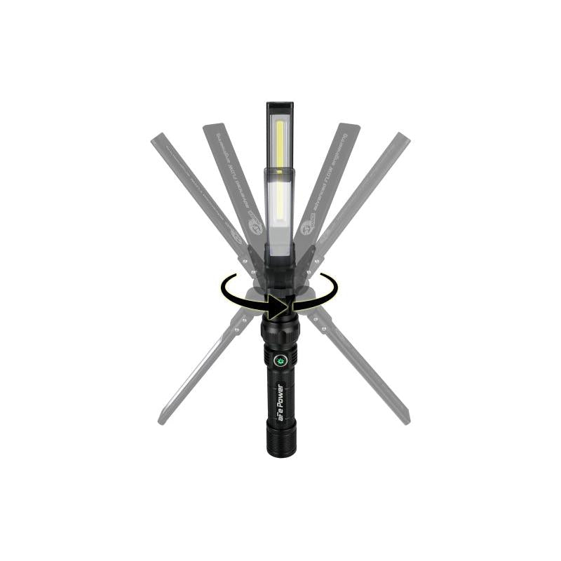 aFe Magnetic Folding Flashlight 350 Lumen-SR1 Performance