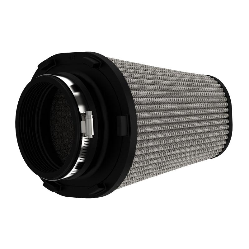 aFe Magnum FLOW Pro DRY S Air Filter 4in F (7-3/4x6-1/2)in B (5-3/4x3-3/4)in T x 7in H-SR1 Performance