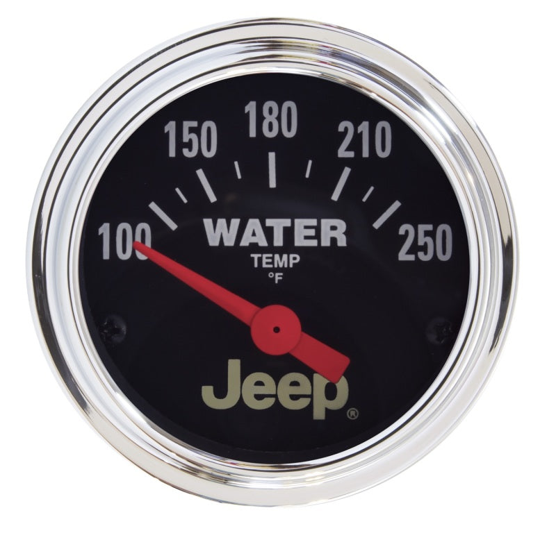 Autometer Jeep 52mm 100-250 Deg F Short Sweep Electronic Water Temperature Gauge-SR1 Performance