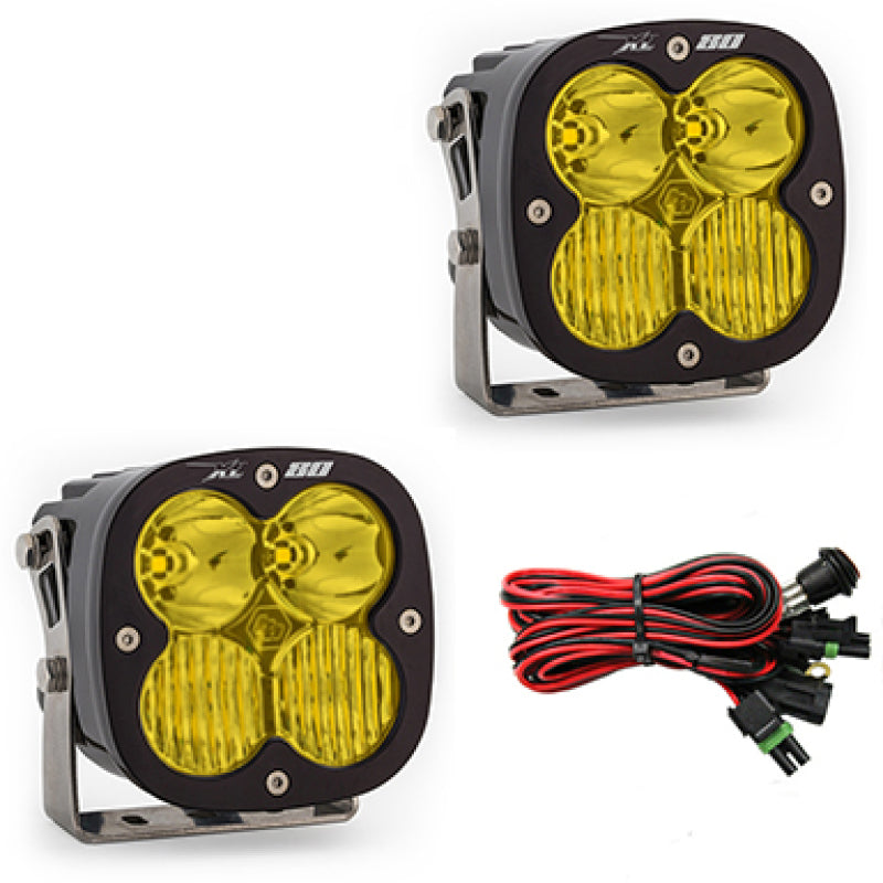 Baja Designs XL80 Series Driving Combo Pattern Pair LED Light Pods - Amber-SR1 Performance