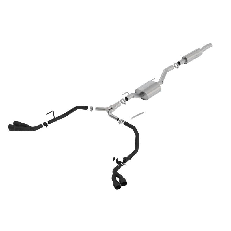 Borla 2020 Jeep Gladiator JT 3.6L V6 AT/MT AWD 2.75-2in ATAK Catback Ceramic Blk Tailpipe & Tips-SR1 Performance