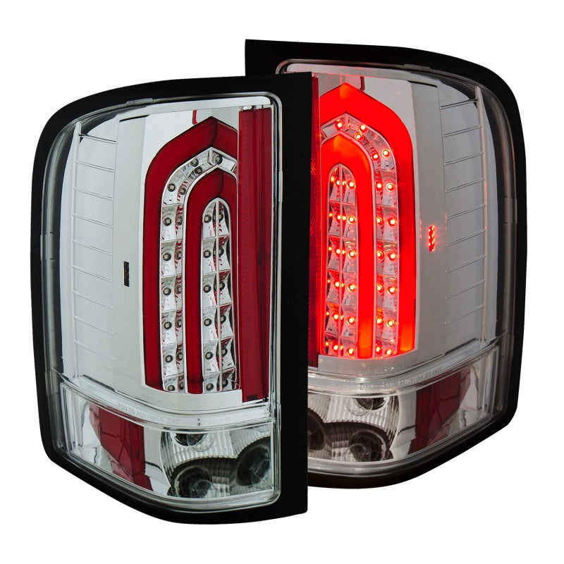 ANZO 2007-2013 Chevrolet Silverado 1500 LED Taillights Chrome-SR1 Performance