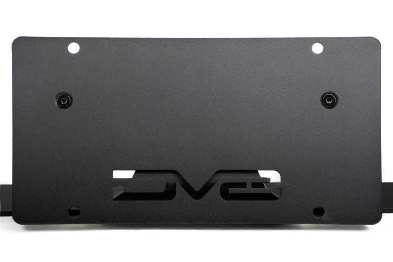 DV8 Offroad 2021 Ford Bronco Front License Plate Mount for OEM Steel Bumper - Slanted Design