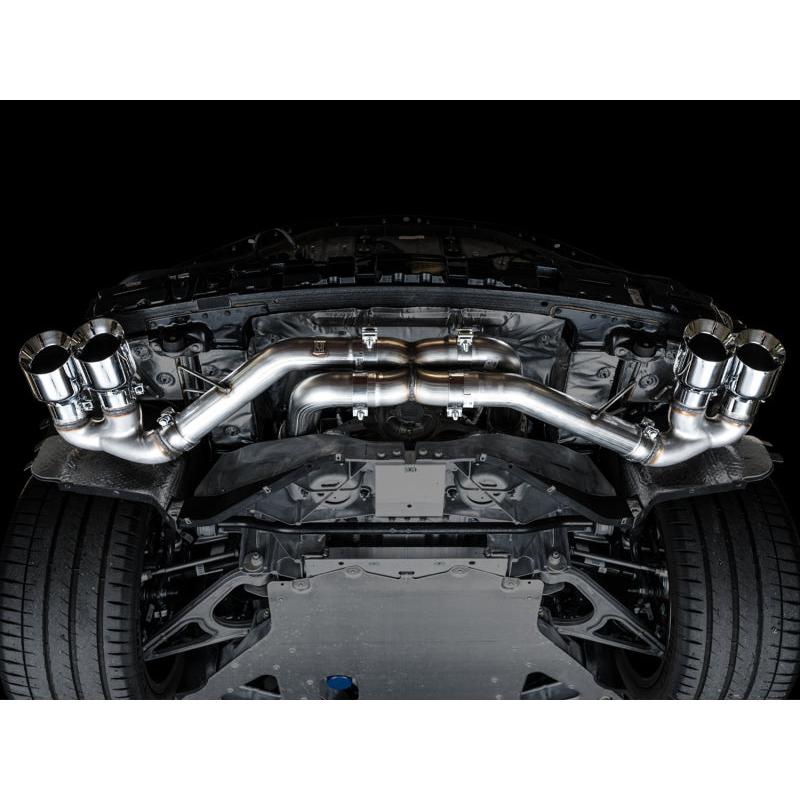 AWE Tuning 2020 Chevrolet Corvette (C8) Track Edition Exhaust - Quad Chrome Silver Tips-SR1 Performance