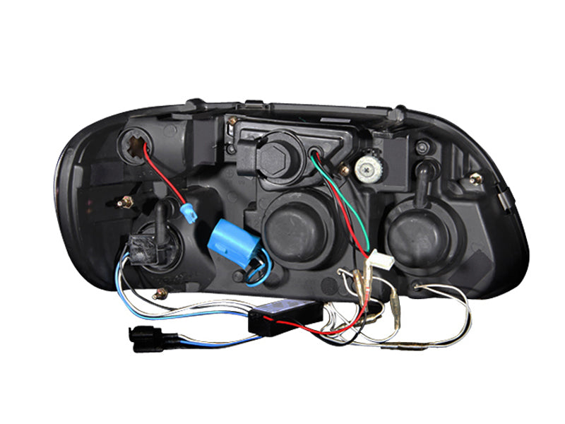 ANZO 1995-2001 Ford Explorer Projector Headlights w/ Halo Black 1 pc-SR1 Performance