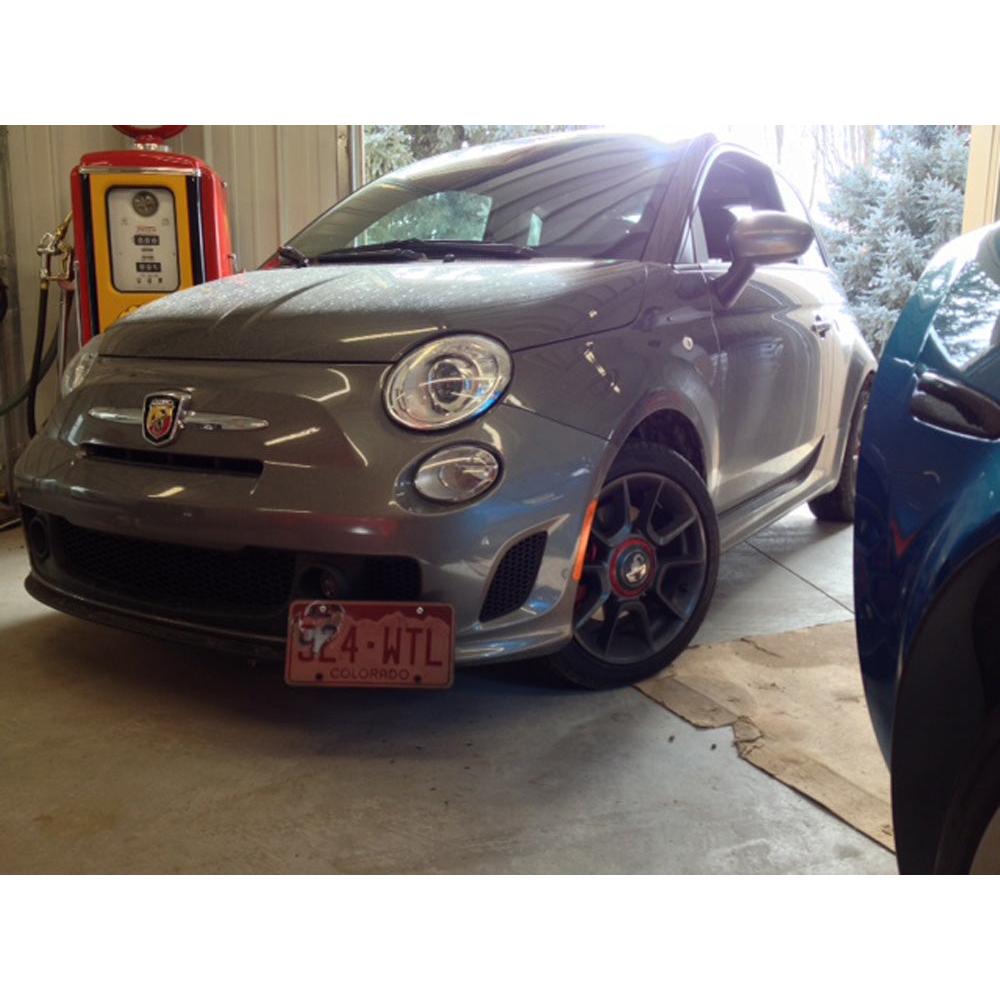 12-17 Fiat 500 Abarth License Plate Frame Bracket-SR1 Performance