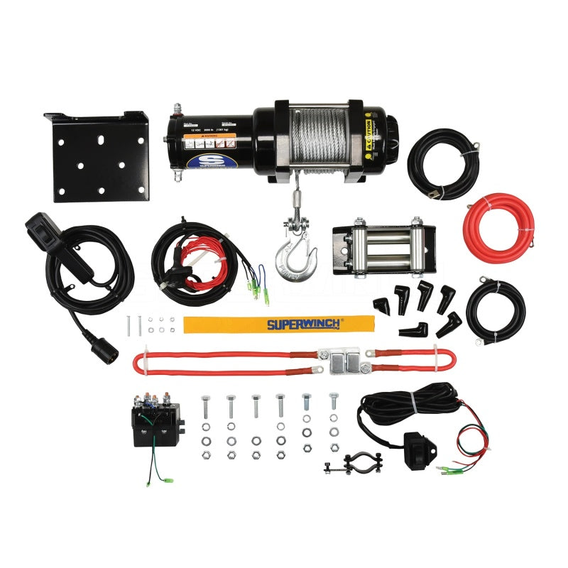 Superwinch 3000 LBS 12V DC 3/16in x 50ft Steel Rope LT3000 Winch-SR1 Performance