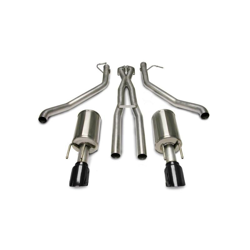 Corsa 05-06 Pontiac GTO 6L V8 2.5in Sport Cat-Back Exhaust + XPipe w/Dual Exit Single 4in BlackTips-SR1 Performance