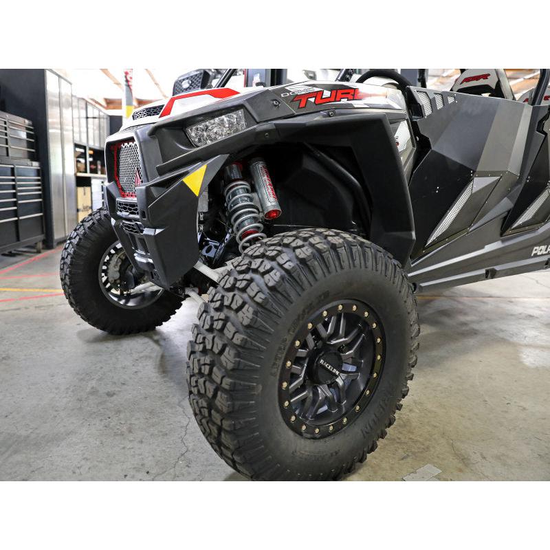 aFe 14-16 Polaris RZR 925/1000cc Sway-A-Way 2.5 Front Coilover Kit w/ PB Reservoirs and Comp Adj-SR1 Performance