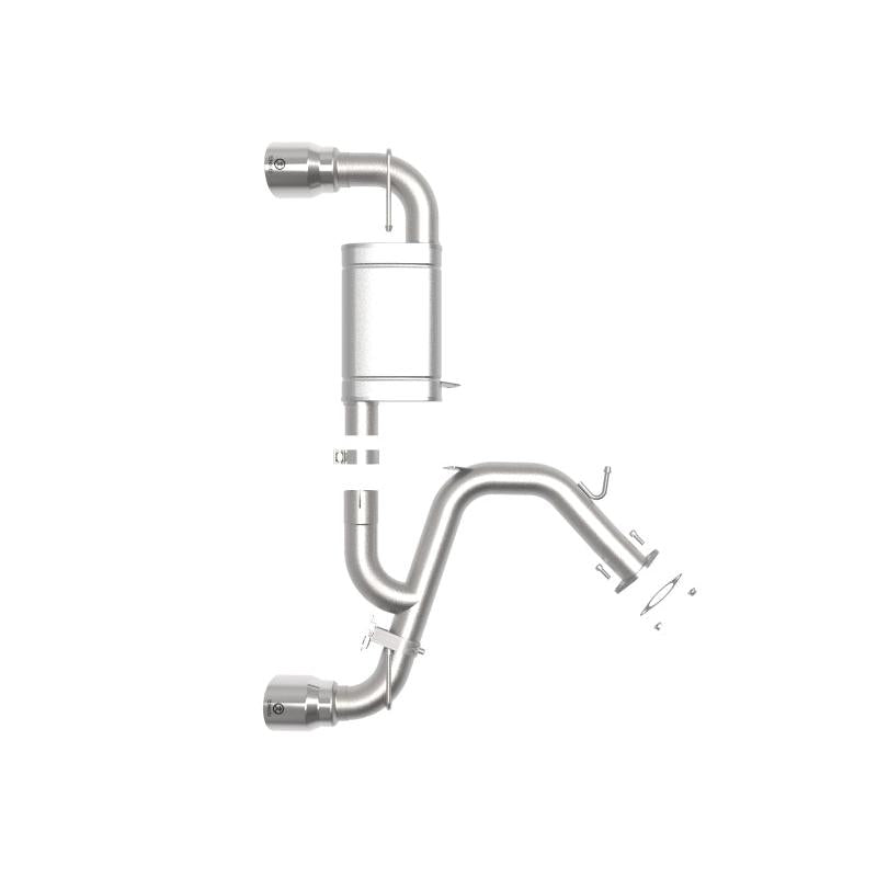 aFe Hyundai Veloster N 21-22 L4-2.0L (t) Takeda Axle-Back Exhaust System- Polished Tips-SR1 Performance
