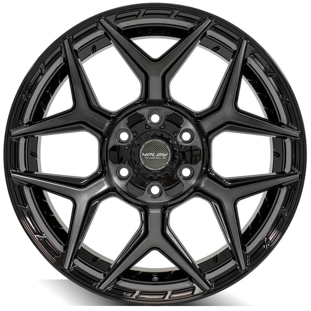 4PLAY Gen3 4P06 20x9 6x135mm & 6x5.5" +0et in Brushed Black-SR1 Performance