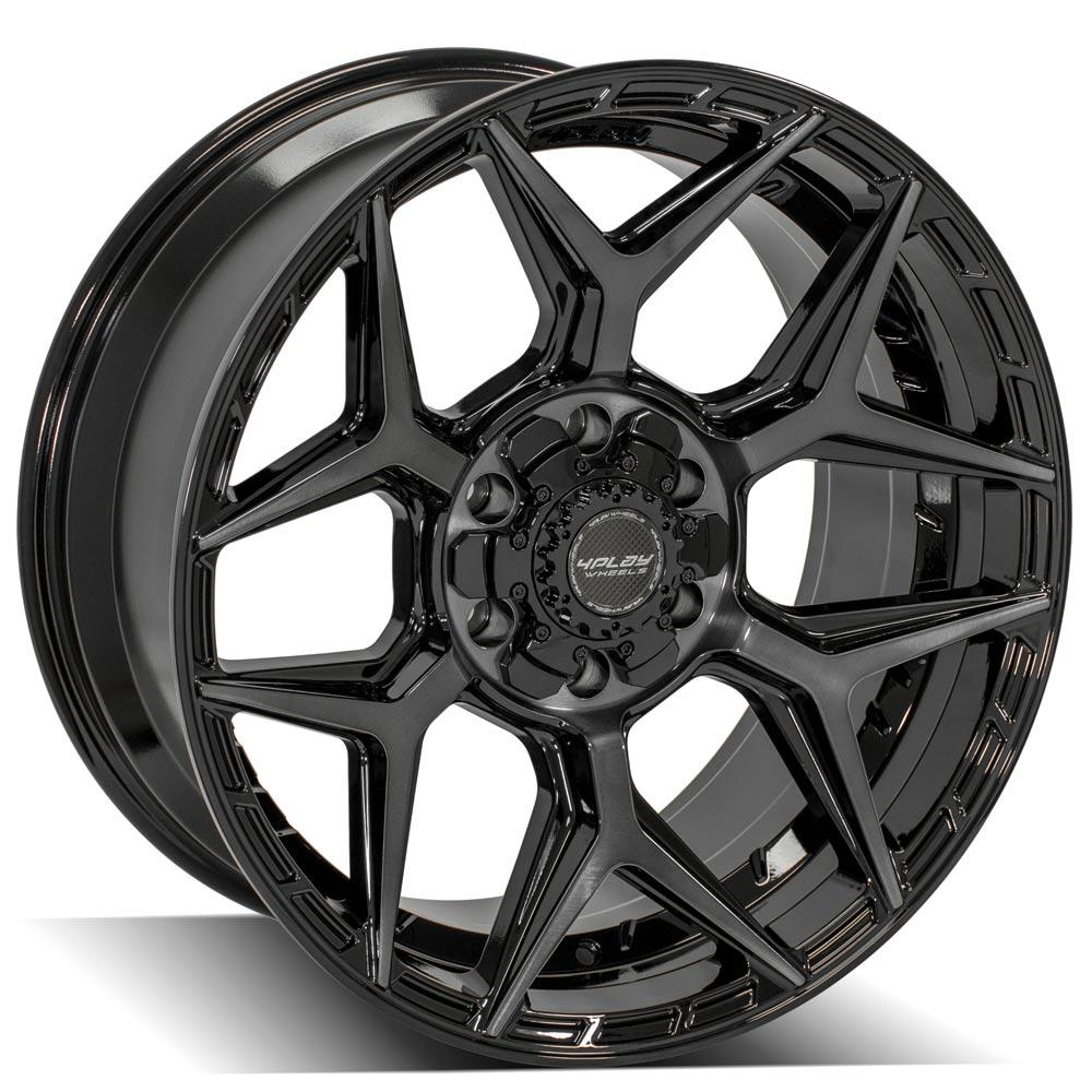 4PLAY Gen3 4P06 20x9 6x135mm & 6x5.5" +0et in Brushed Black-SR1 Performance