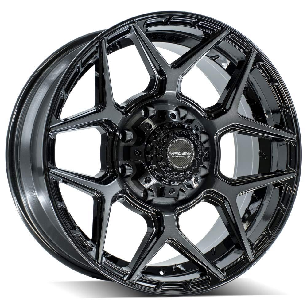 4PLAY Gen3 4P06 20x9 8x170mm +0et in Brushed Black-SR1 Performance