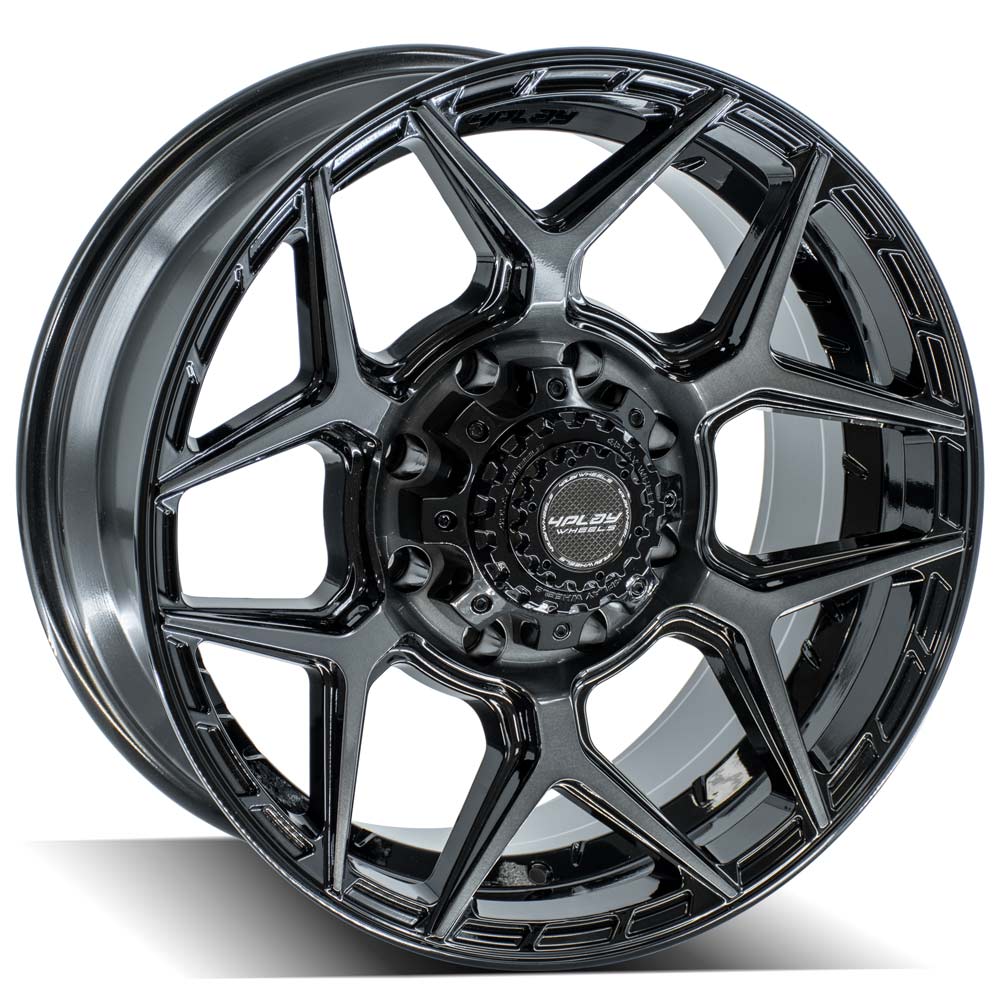 4PLAY Gen3 4P06 20x9 8x180mm +0et in Brushed Black-SR1 Performance
