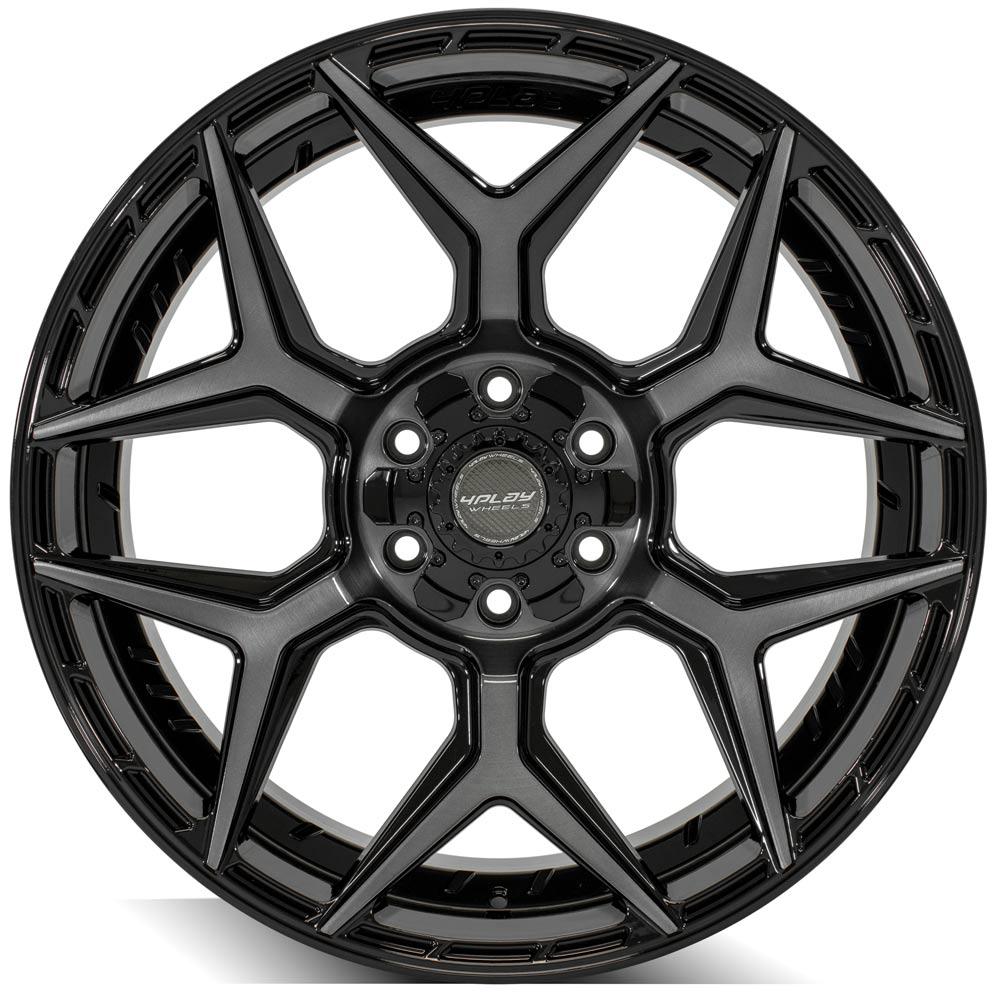 4PLAY Gen3 4P06 22x9 6x135mm & 6x5.5" +12et in Brushed Black-SR1 Performance