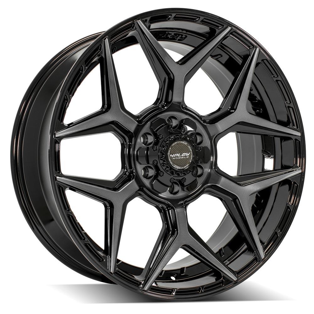 4PLAY Gen3 4P06 22x9 6x135mm & 6x5.5" +12et in Brushed Black-SR1 Performance