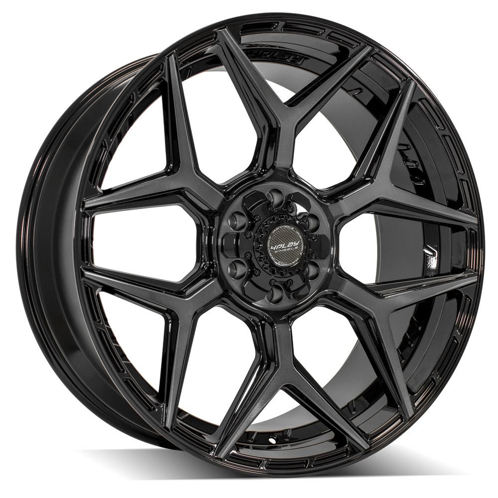 4PLAY Gen3 4P06 24x10 6x135mm & 6x5.5" +18et in Brushed Black-SR1 Performance