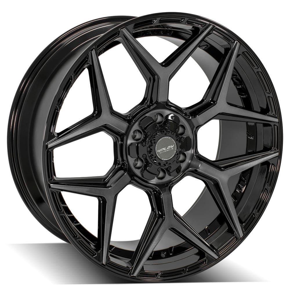 4PLAY Gen3 4P06 24x10 6x135mm & 6x5.5" +18et in Brushed Black-SR1 Performance