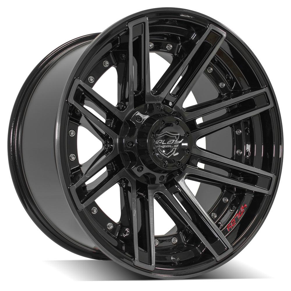 4PLAY Gen2 4P08 20x10 6x135mm & 6x5.5" -18et in Brushed Black-SR1 Performance