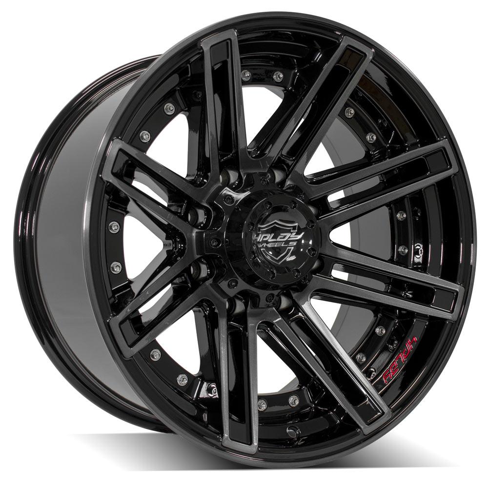4PLAY Gen2 4P08 20x10 8x180mm -24et in Brushed Black-SR1 Performance