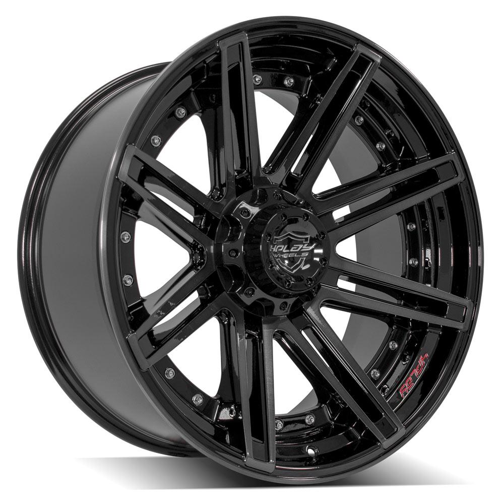 4PLAY Gen2 4P08 22x10 6x135mm & 6x5.5" -18et in Brushed Black-SR1 Performance
