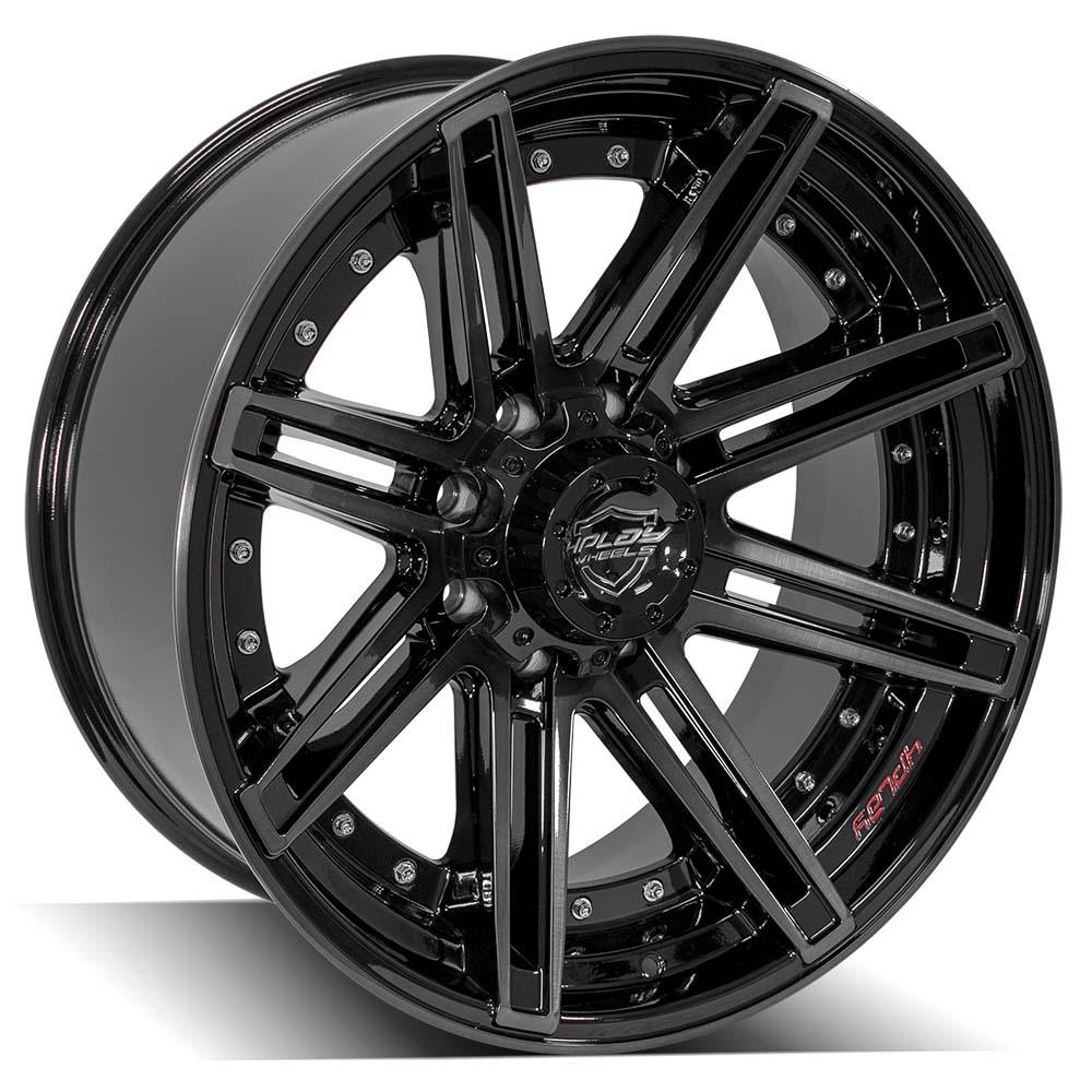 4PLAY Gen2 4P08 22x10 8x170mm -24et in Brushed Black-SR1 Performance